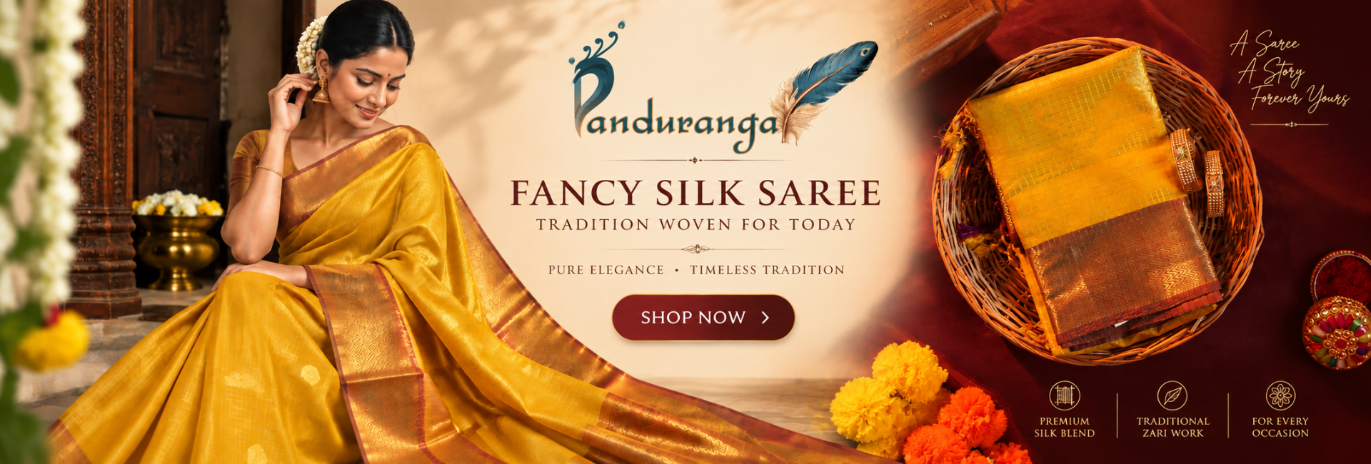 Fancy Silk Saree Banner
