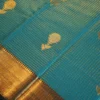 Royal Blue Silk Saree with Zari Checks and Golden Pineapple Buttas Fancy silk saree