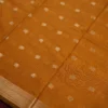 Mustard Gold Soft Silk Cotton Saree with Golden Zari Buttas Mustard gold silk cotton saree with golden zari buttas and sage grey pallu