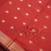Maroon Soft Silk Cotton Saree with Golden Zari Buttas Maroon silk cotton saree with golden zari buttas and sage grey pallu