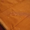 Mustard Gold Soft Silk Cotton Saree with Golden Zari Buttas Design Mustard gold silk cotton saree with golden zari buttas and detailed golden border
