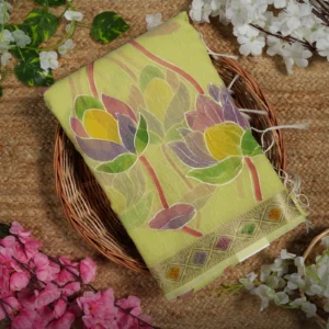 Linen Organza saree