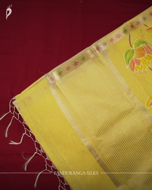 03 copy Linen Organza saree