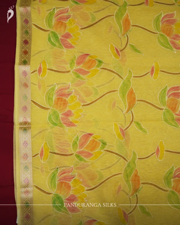 04 copy Linen Organza saree