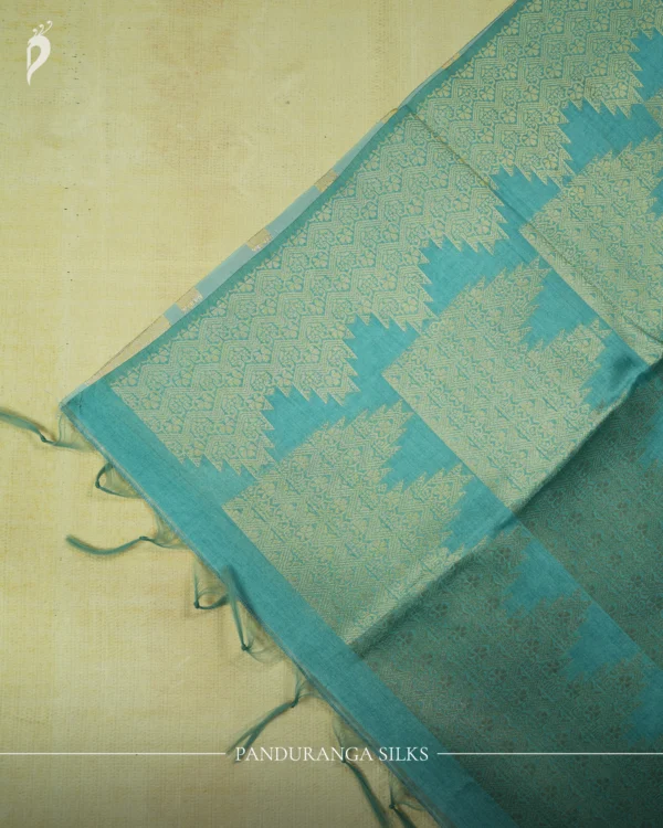 11 Soft Semi-Silk Jacquard Saree with Zari Border