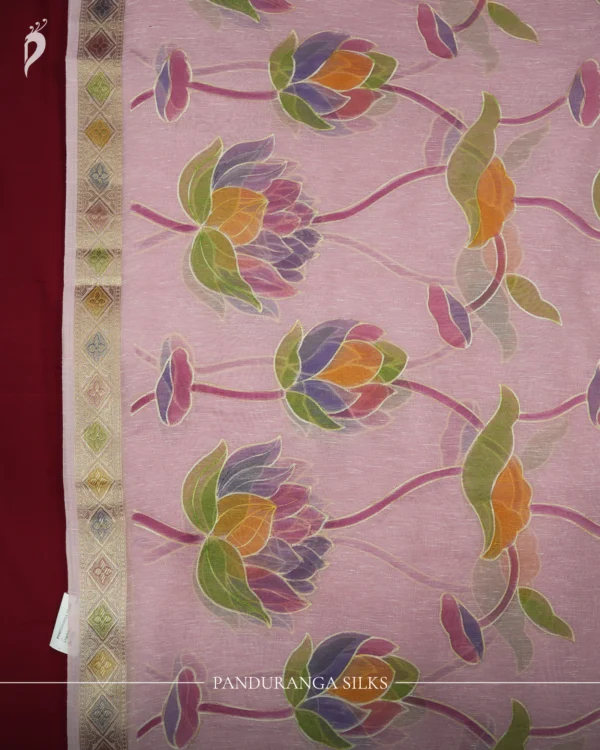 Linen Organza saree