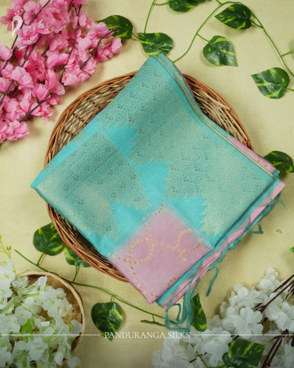 Soft Semi-Silk Jacquard Saree with Zari Border