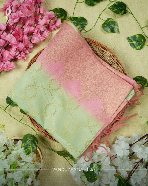 57 Soft Semi-Silk Jacquard Saree with Zari Border
