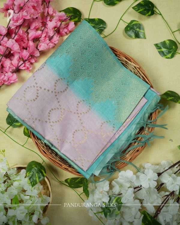 59 Soft Semi-Silk Jacquard Saree with Zari Border